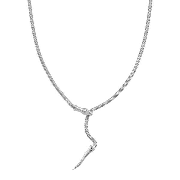 Flexible Schlangenkette in Silberton