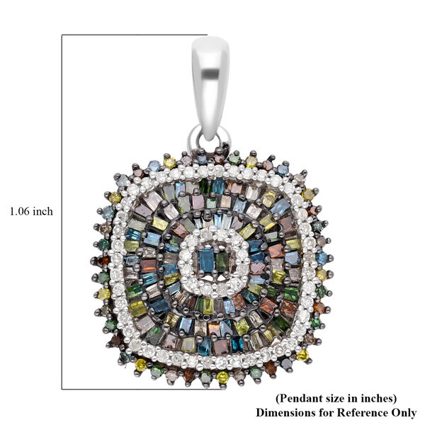 Mehrfarbiger Diamant-Anhänger - 1 ct. image number 5