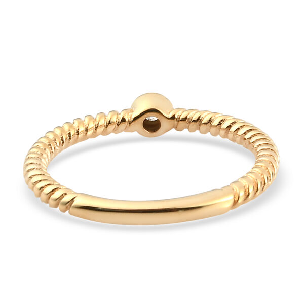 Diamant Ring 925 Silber vergoldet  ca. 0,05 ct image number 6