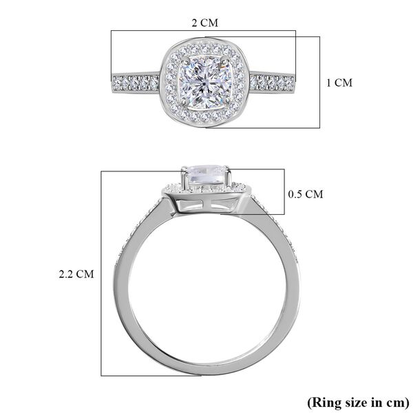 Lustro Stella - Zirkonia Ring, 925 Silber (Gr&ouml;&szlig;e 16.00) ca. 1,62 ct image number 7