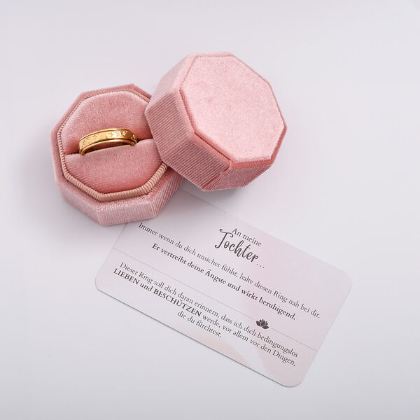 Nachthimmel Spinning Ring Geschenkset in vergoldetem Silber image number 14