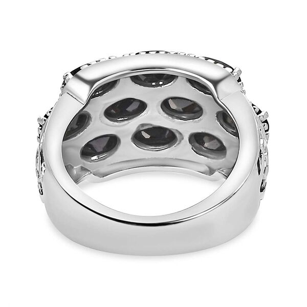 Schwarzer Spinell Ring Edelstahl (Gr&ouml;&szlig;e 17.00) ca. 6,35 ct image number 6