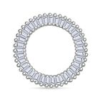 Weißer Diamant VS-EF IGI zertifiziert Anhänger 950 Platin ca. 0,50 ct.