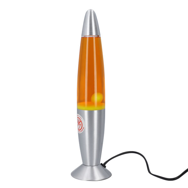 Homesmart - dekorative Lavalampe mit entspannendem Lichtspiel, H&ouml;he 33,5 cm, Orange image number 3