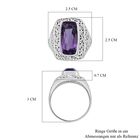 Royal Bali - Rose De France Amethyst Ring, 925 Silber (Größe 19.00) ca. 8.36 ct image number 5
