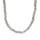 Gr&uuml;ner Amethyst Halskette, ca. 50 cm, 925 Silber, ca. 137.00 ct