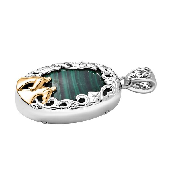 Malachit Anh&auml;nger - 50,40 ct. image number 4