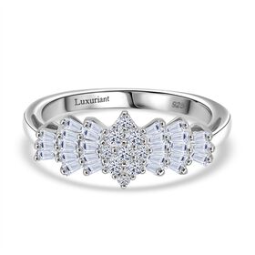 LUXURIANT DIAMOUND - Lab Grown Diamant SI-GH Ring 925 Silber rhodiniert (Größe 17.00) ca. 0.50 ct