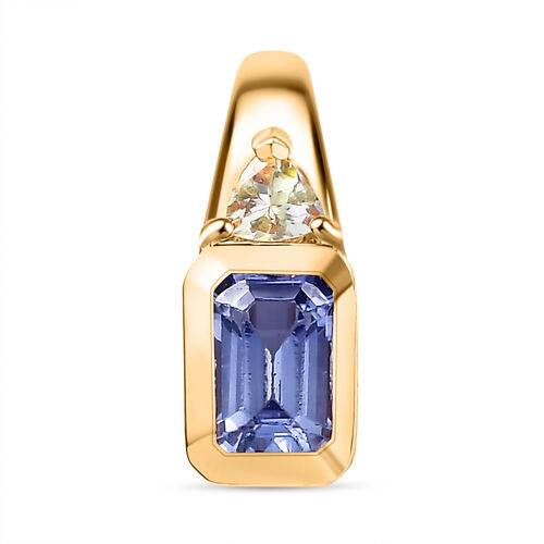 Pfau und grüner Tansanit Anhänger - 0,73 ct. image number 0