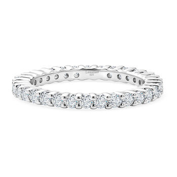 LUXURIANT DIAMOND - Lab Grown Diamant SI-GH Ring 925 Silber Rhodiniert (Gr&ouml;&szlig;e 18.00) ca. 0,95 ct