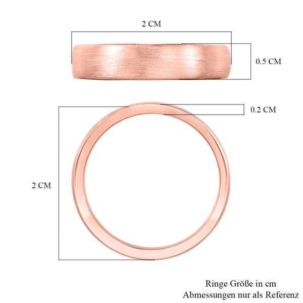 Bandring in 925 Silber mit Roségold Vermeil image number 7