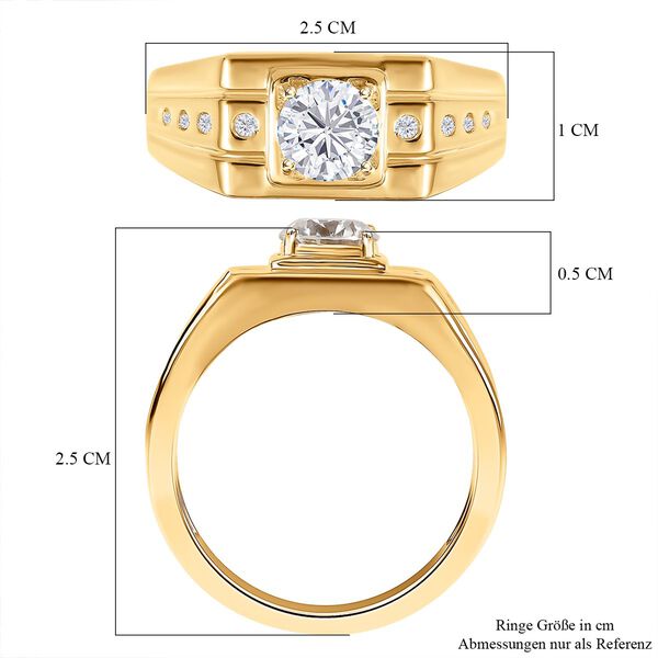 Moissanit Ring, ca. 1.06 ct image number 7