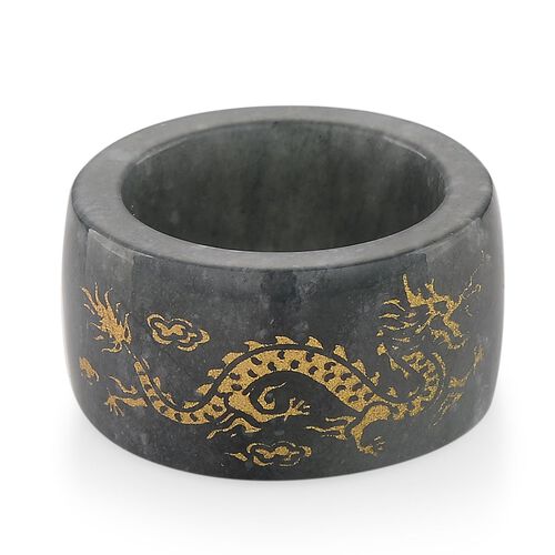Natürlicher Olmek Jadeit Ring 18 cm ca. 35,00 ct. image number 0
