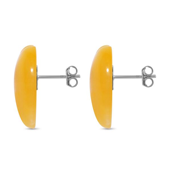 Gelbe Jade Herz Ohrringe - 35 ct. image number 4