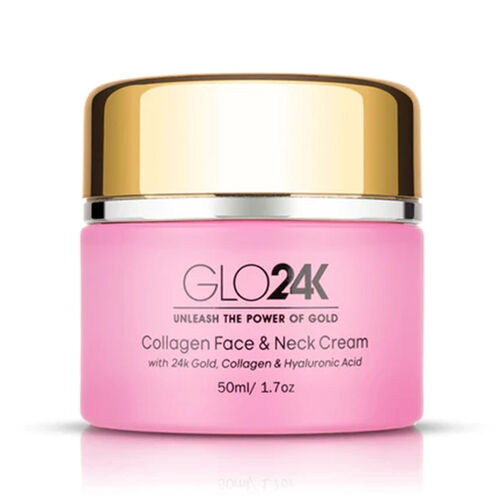 Glo24K - 24k Gold, Gesischt und Hals Creme, Hyaluronsäure und Kollagen, 50 ml image number 0