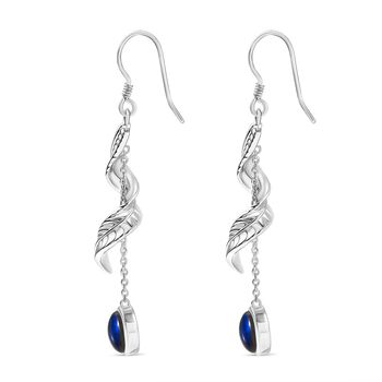 D'Joy AAA Labradorit Ohrringe 925 Silber rhodiniert ca. 4.22 ct