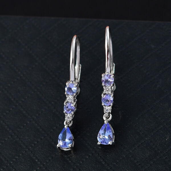 D'Joy Tansanit und Zirkon Ohrringe - 1,29 ct. image number 2