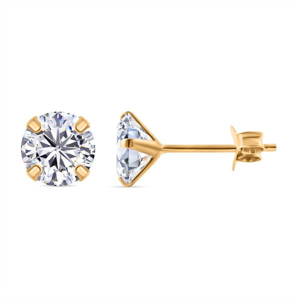 AAAA Zirkonia Ohrringe Set in vergoldetem Silber image number 5