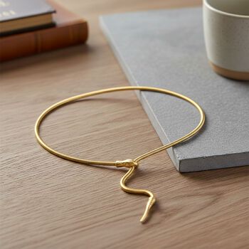 Flexible Schlangenkette, vergoldet