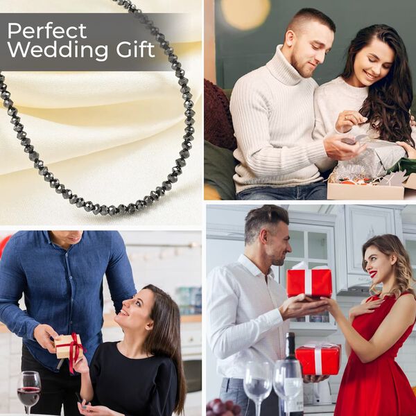 RHAPSODY zertifiziert und gepr&uuml;ft AAAA schwarze Diamant Halskette in 950 Platin, 45 cm - 24 ct. image number 3