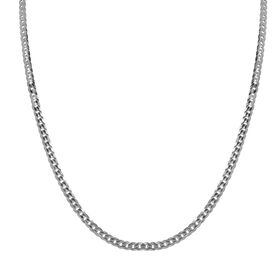 Italienische Diamantschliff Panzerkette, 925 Silber ca. 60 cm ca. 10,70g