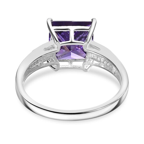 LUSTRO STELLA - Blauer Zirkonia Ring 925 Silber (Gr&ouml;&szlig;e 17.00) image number 6