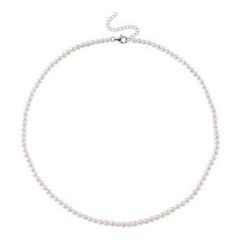 D'Joy AAA Chinesische Akoya-Perle (3-5 mm) Halskette ca. 45 cm + 5 cm Extender, 925 Silber rhodiniert