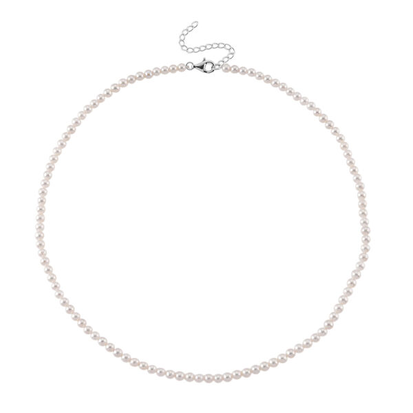 D'Joy AAA Chinesische Akoya-Perle (3-5 mm) Halskette ca. 45 cm + 5 cm Extender, 925 Silber rhodiniert image number 3