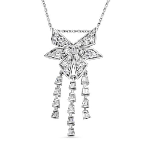 GP Celestial Dream Kollektion- EF Moissanit und Kanchanaburi blauer Saphir-Anhänger mit 45cm Kette- 4,54 ct. image number 0