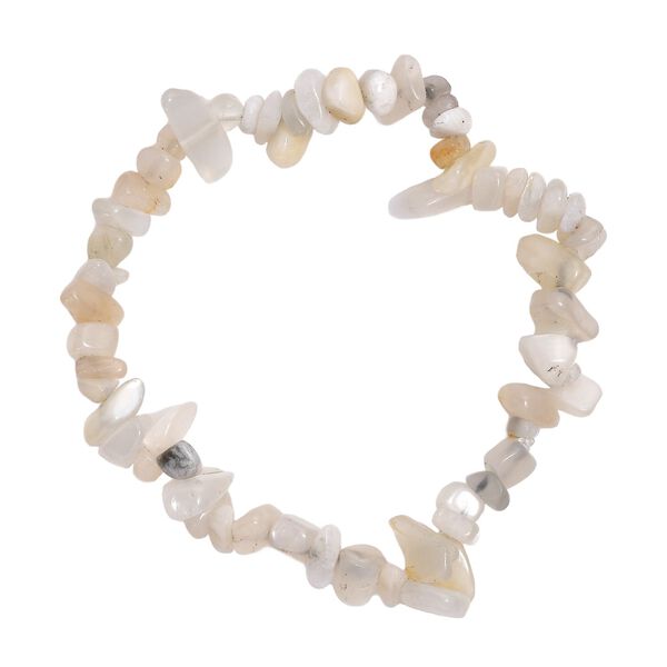 4er-Set - Flexible afrikanischer Amethyst, rote Aventurin, Labradorit und weiße Mondstein-Armbänder - 325 ct. image number 7