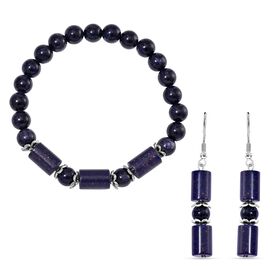Blaues Sandstein-Schmuckset - 136 ct.