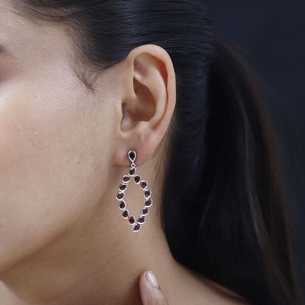 Mosambik Granat Ohrringe, ca. 6,23 ct. image number 3