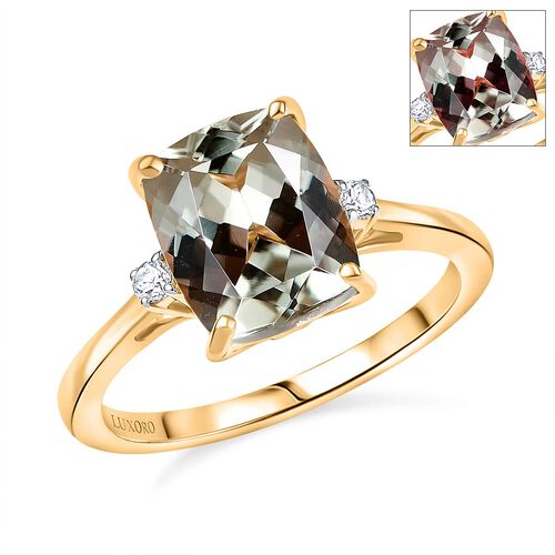 AAA Turkizit, Weißer Diamant Ring 585 Gold (Größe 17.00) ca. 3,60 ct image number 0