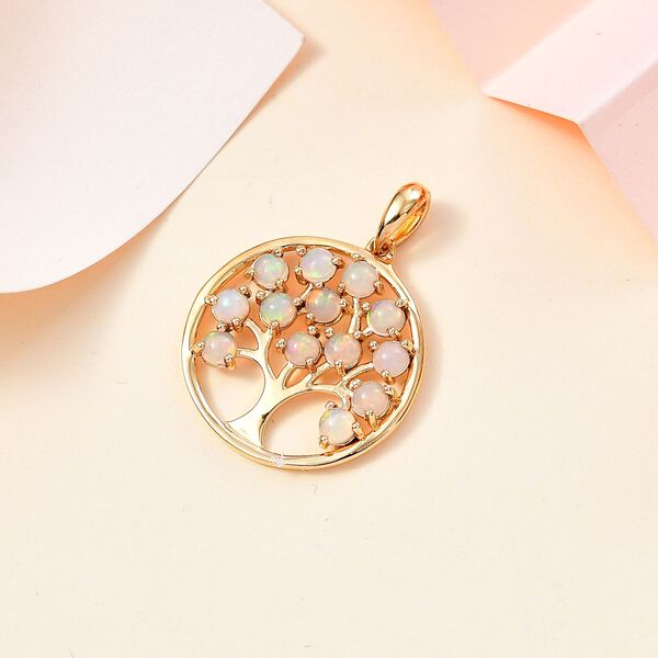 AA natürlicher, äthiopischer Welo Opal-Anhänger - 1 ct. image number 2