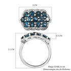London Blau Topas Ring, 925 Silber platiniert (Größe 16.00) ca. 2,80 ct image number 6
