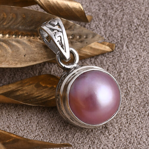 Royal Bali - Rosa Mabe Perle Anhänger 925 Silber Standard image number 1