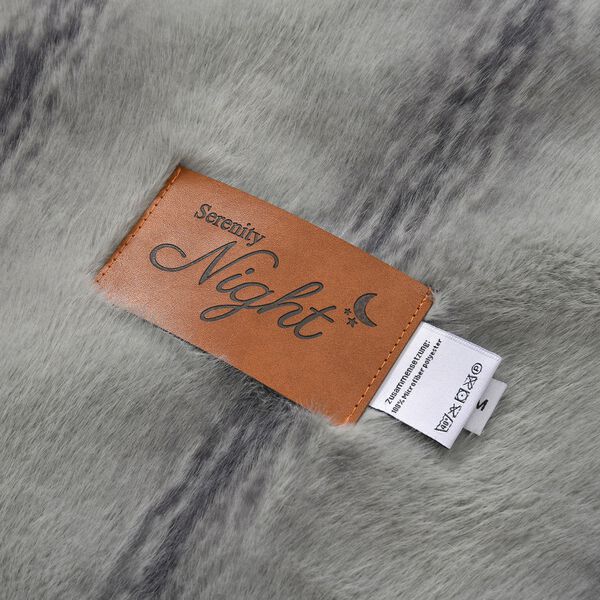 Super Soft Cationic Kuscheldecke, 200x220 cm, Grau image number 7