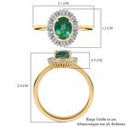 AAA Kagem sambischer Smaragd und Diamant Halo-Ring - 1,43 ct. image number 6