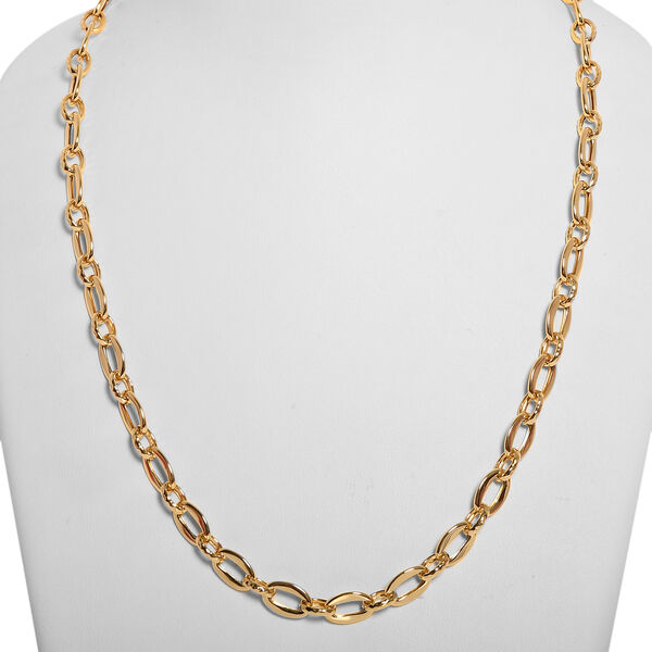 Ovale Glieder-Kette in 585 Gold, 45 cm image number 2
