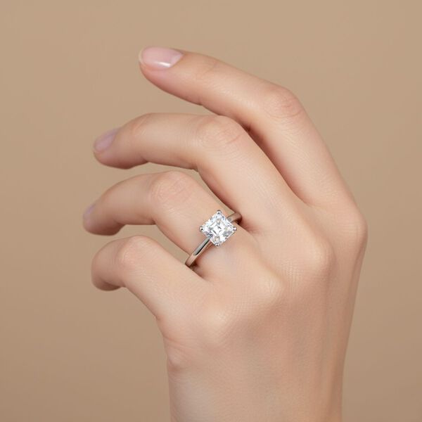 LUXURIANT IGI zertifizierter D/IF Labor Diamant Ring in 950 Platin - 1,03 ct. image number 2