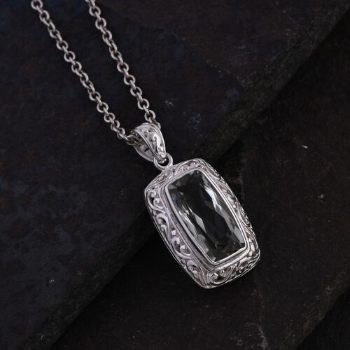 Royal Bali - Prasiolith Anhänger, 925 Silber, ca. 7.95 ct image number 1