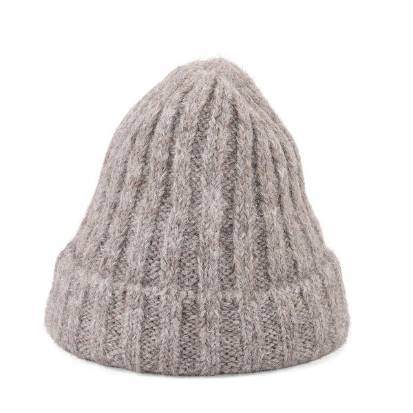 Rippstrick-M&uuml;tze mit Teddyfutter, Einheitsgr&ouml;&szlig;e, Beige image number 3