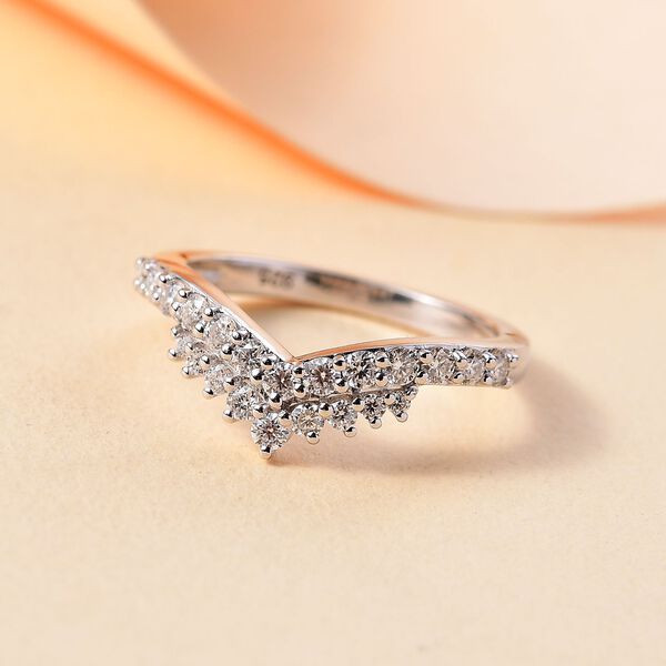 Moissanit Wishbone Ring - 0,57 ct. image number 2