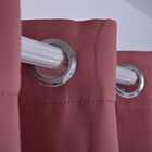 2er-Set blickdichte Vorhänge mit Metallösen, Größe 140x240 cm, Blush Rosa image number 2