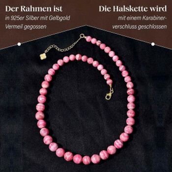 D'Joy Rhodochrosit 45cm Halskette - 340 ct.