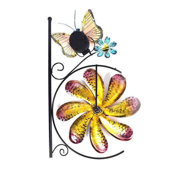 Windspiel Schmetterling, Gr&ouml;&szlig;e: 28x7x117 cm, Mehrfarbig image number 4
