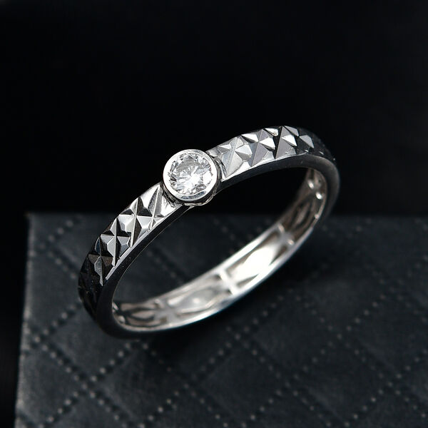 LUXURIANT DIAMOND - Lab Grown Diamant VS-EF Ring 925 Silber rhodiniert (Gr&ouml;&szlig;e 21.00) ca. 0,25 ct image number 2