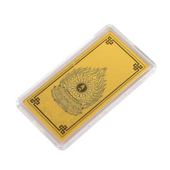 Ein Hauch von Luxus- 999er Goldplatte Muster der sieben Chakren