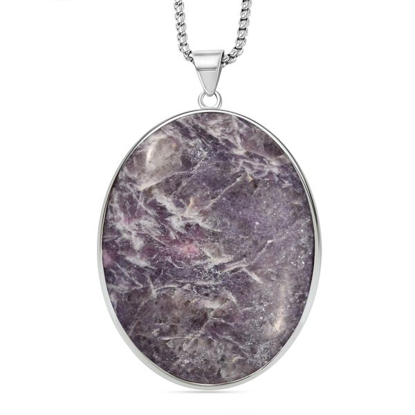 Lepidolith Anhänger mit 50cm Kette - 300 ct. image number 4