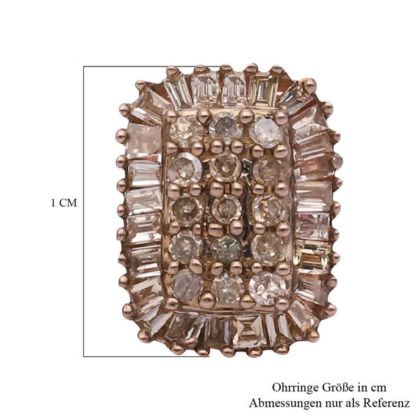 Nat&uuml;rliche Champagner Diamant-Ohrstecker - 0,50 ct. image number 5